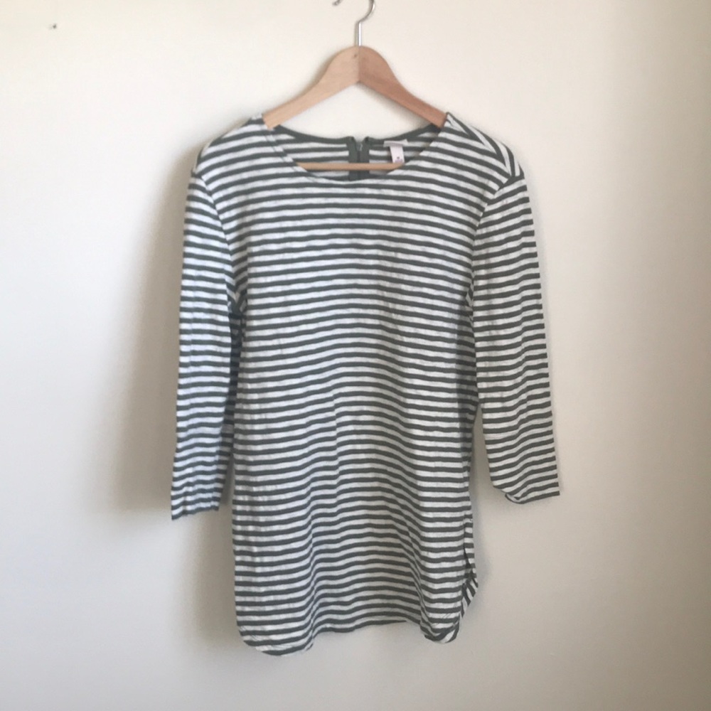Green stripe tunic